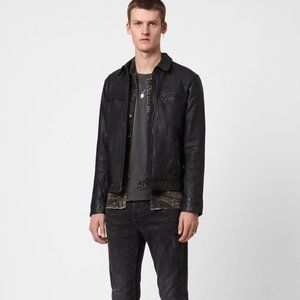 AllSaints Lark Leather Jacket Medium (NWT)